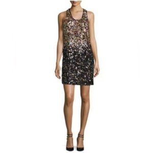 ELIZABETH AND JAMES Taryn Tank Top Sequin Beaded Mini Dress